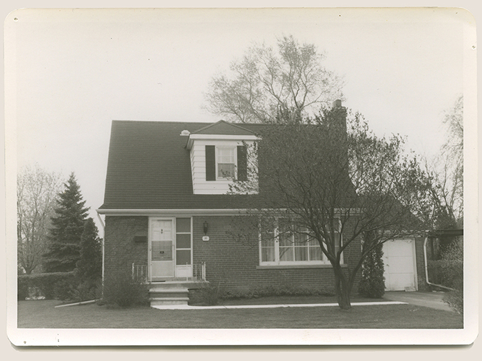 Graham Jackson's childhood home in Islington a suburb of west Toronto in the 1960s.