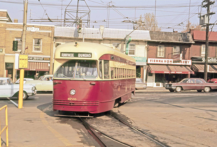 The Jane Loop TTC streetcar stop, Toronto 1963